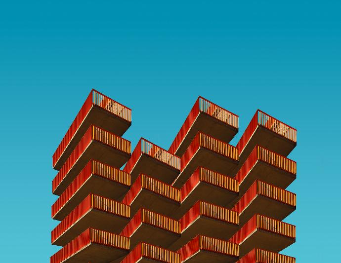 brown building illustration